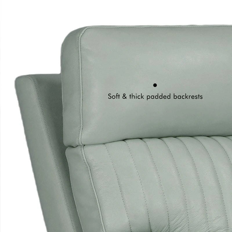 Fauteuil inclinable électrique zéro gravité en cuir avec appui-tête électrique et soutien lombaire électrique, ports USB et USB-C