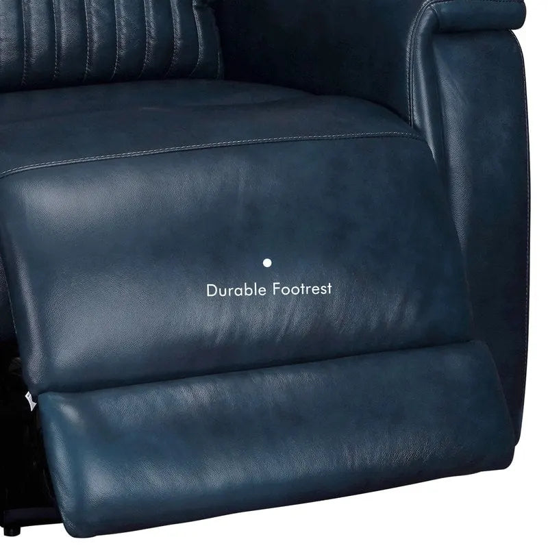 Fauteuil inclinable électrique zéro gravité en cuir avec appui-tête électrique et soutien lombaire électrique, ports USB et USB-C