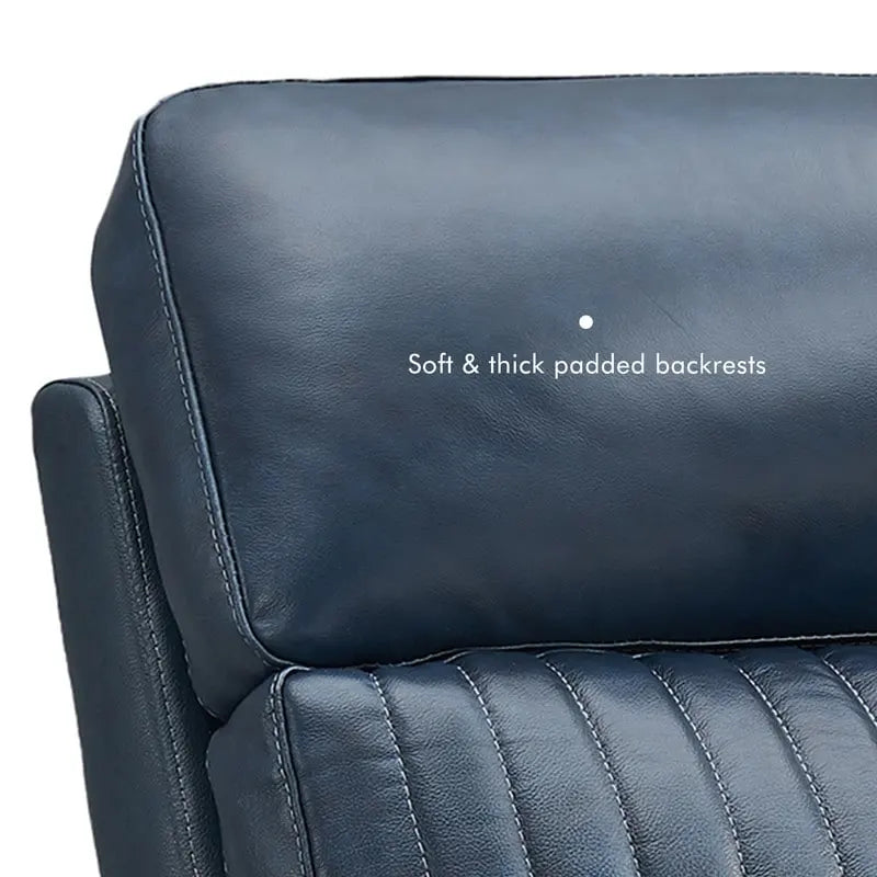 Fauteuil inclinable électrique zéro gravité en cuir avec appui-tête électrique et soutien lombaire électrique, ports USB et USB-C