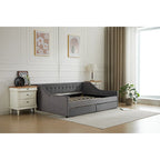 Lit de repos d'angle double avec tiroirs de rangement