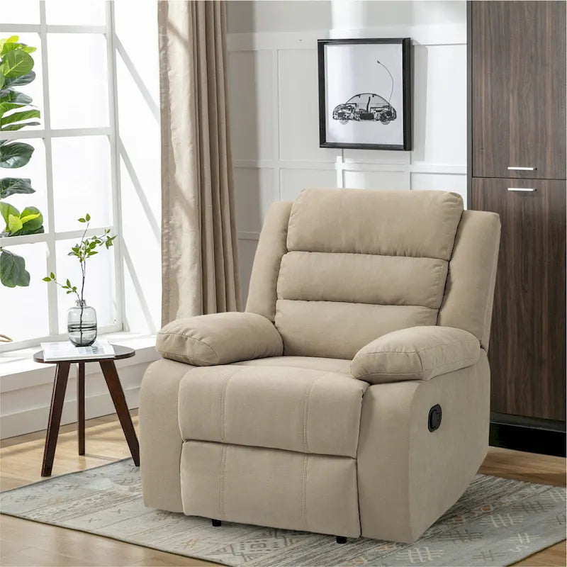Fauteuil inclinable manuel moderne 36 W en coton/velours côtelé