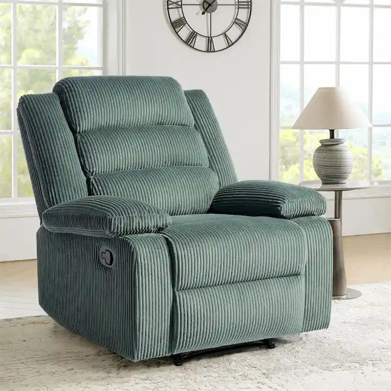 Fauteuil inclinable manuel moderne 36 W en coton/velours côtelé