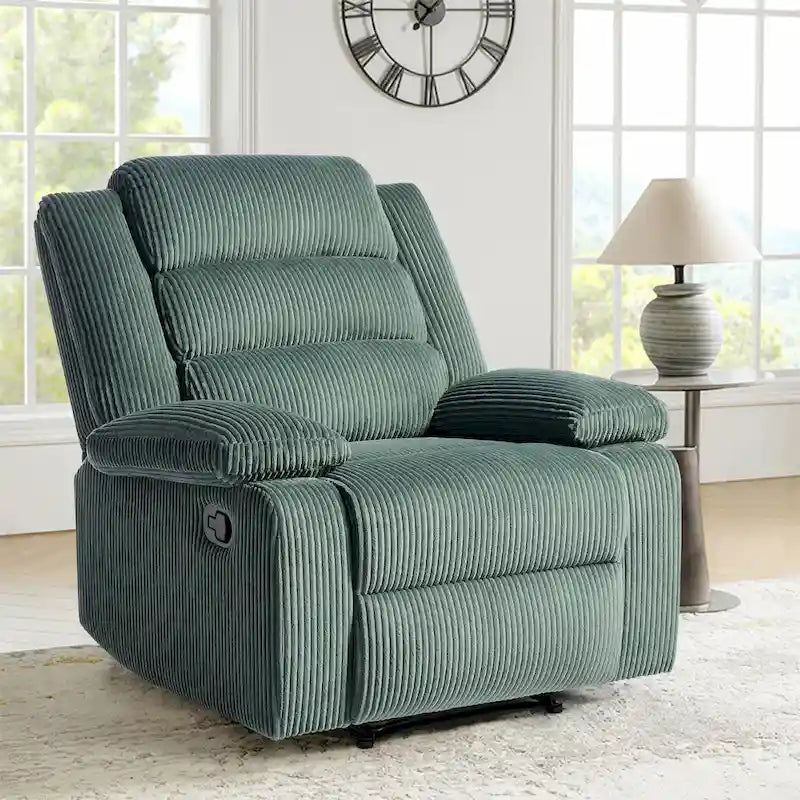 Fauteuil inclinable manuel moderne 36 W en coton/velours côtelé