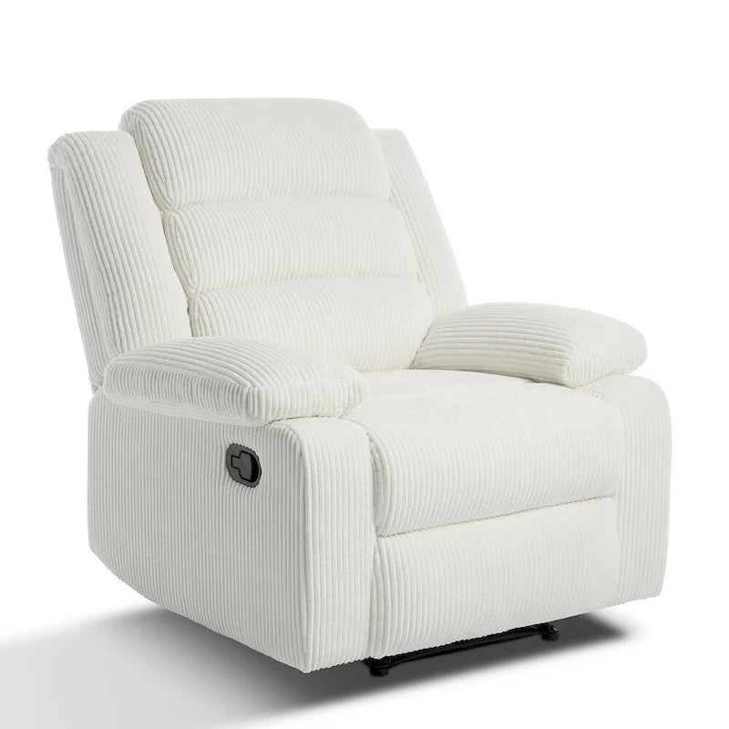 Fauteuil inclinable manuel moderne 36 W en coton/velours côtelé