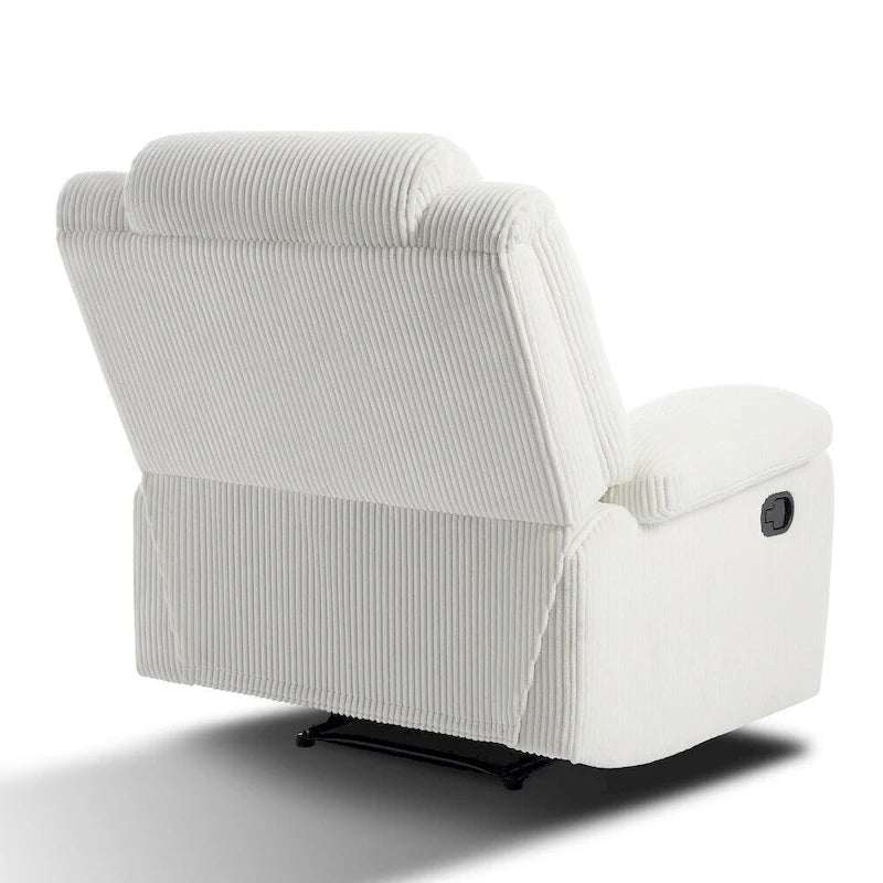Fauteuil inclinable manuel moderne 36 W en coton/velours côtelé