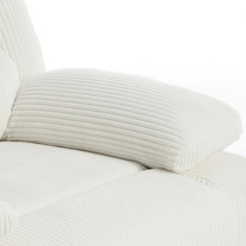 Fauteuil inclinable manuel moderne 36 W en coton/velours côtelé