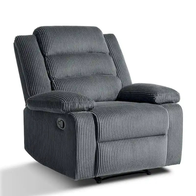 Fauteuil inclinable manuel moderne 36 W en coton/velours côtelé