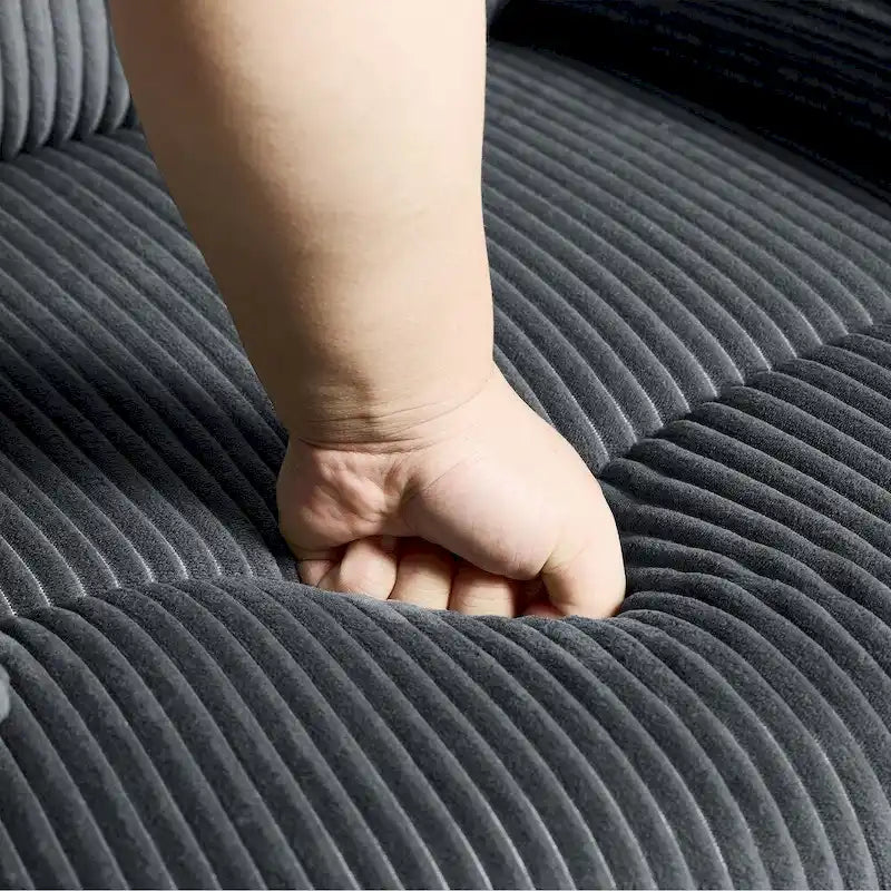 Fauteuil inclinable manuel moderne 36 W en coton/velours côtelé