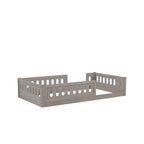 Lit Plateforme Moderne en Bois de Taille Double avec Garde-Corps pour Chambre à Coucher