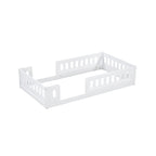 Lit Plateforme Moderne en Bois de Taille Double avec Garde-Corps pour Chambre à Coucher