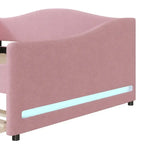 Lit de repos complet en polaire Teddy avec lit gigogne et lumières LED