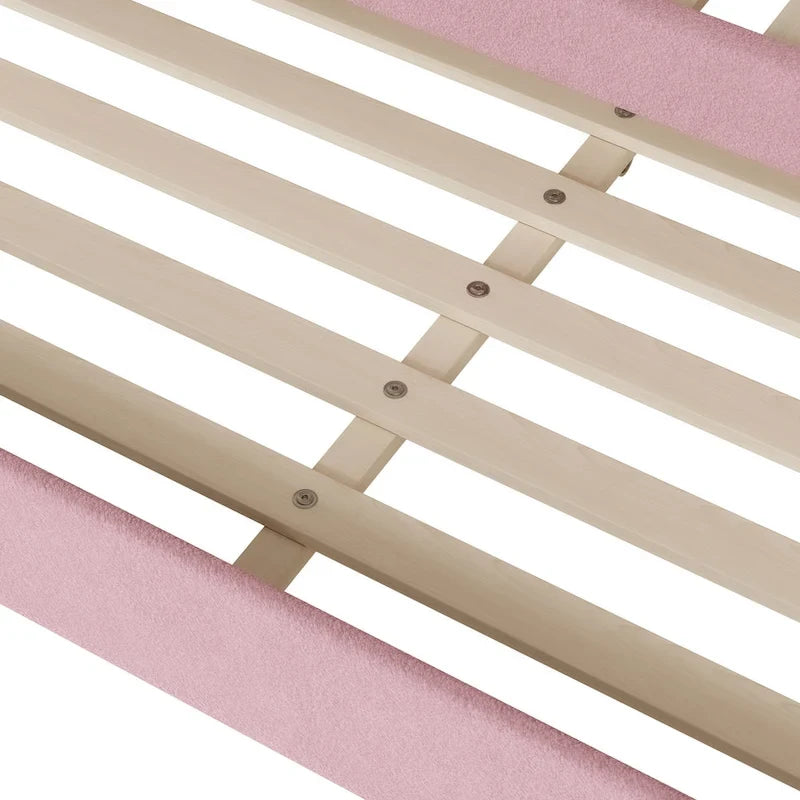 Lit de repos complet en polaire Teddy avec lit gigogne et lumières LED