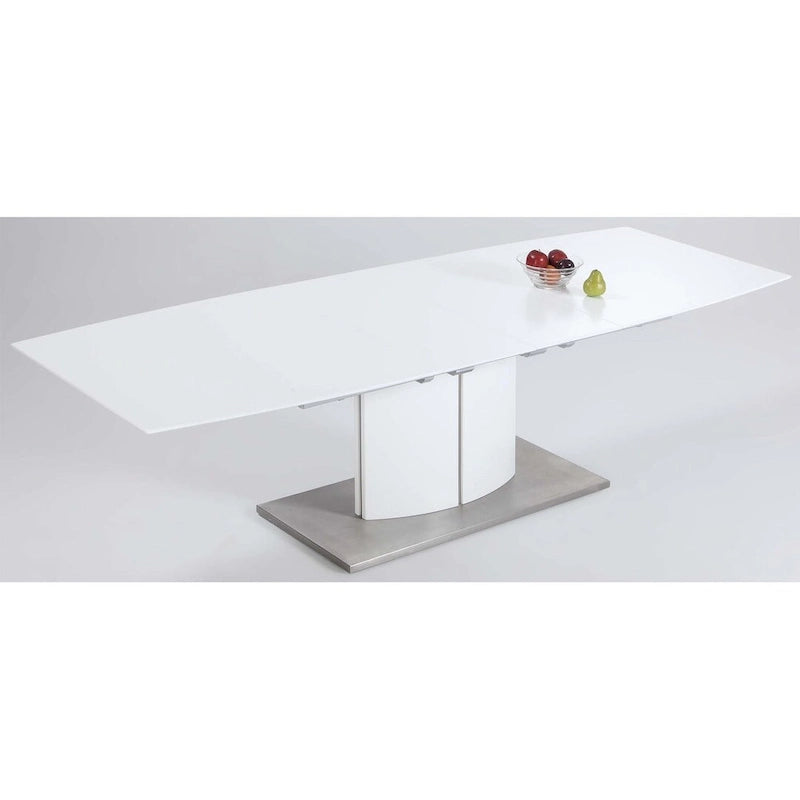 Ensemble de salle à manger 5 pièces Elektra blanc mat