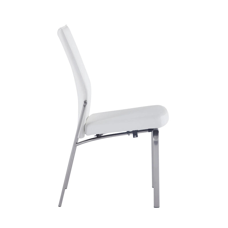 Ensemble de salle à manger 5 pièces Elektra blanc mat