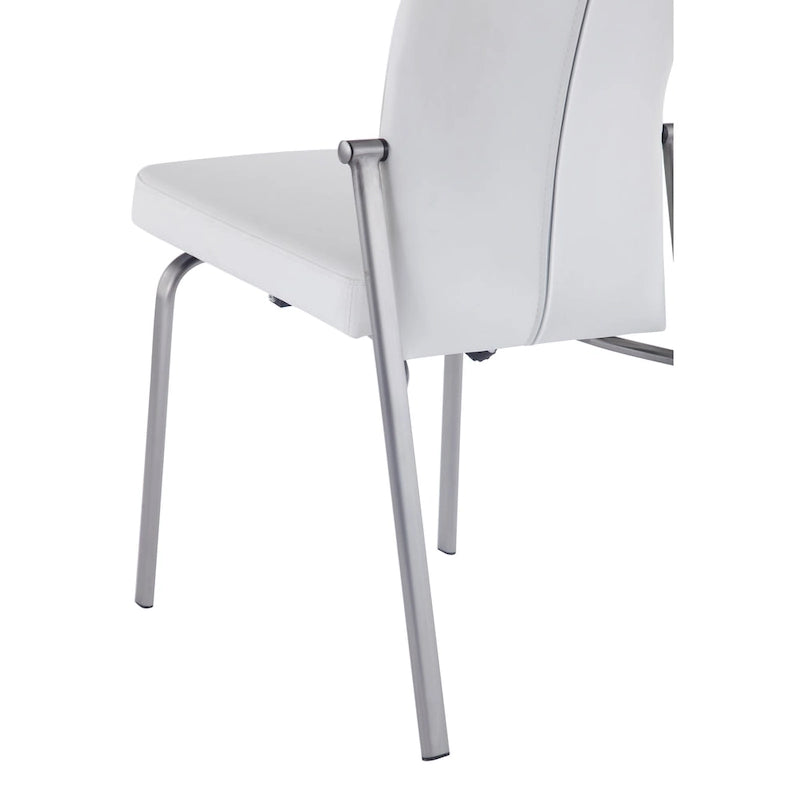 Ensemble de salle à manger 5 pièces Elektra blanc mat