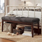 Banc Hawthorne avec revêtement fini espresso par iNSPIRE Q Bold