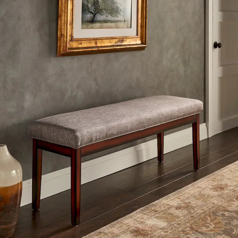 Banc Hawthorne avec revêtement fini espresso par iNSPIRE Q Bold