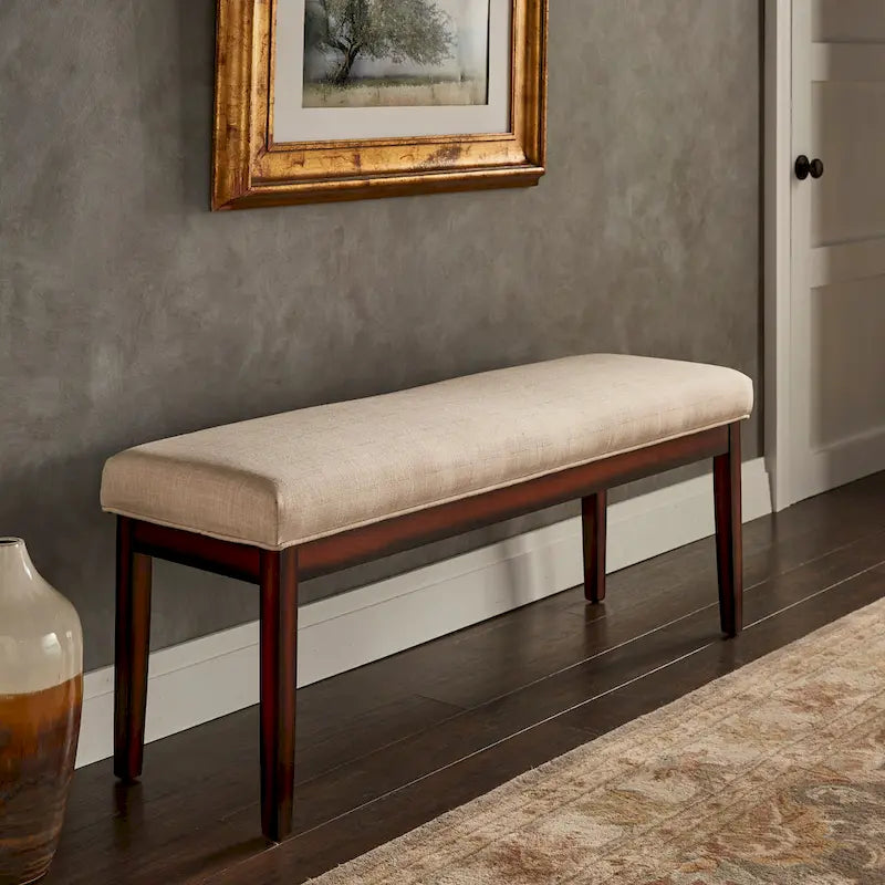 Banc Hawthorne avec revêtement fini espresso par iNSPIRE Q Bold