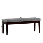 Banc Hawthorne avec revêtement fini espresso par iNSPIRE Q Bold