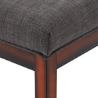 Banc Hawthorne avec revêtement fini espresso par iNSPIRE Q Bold