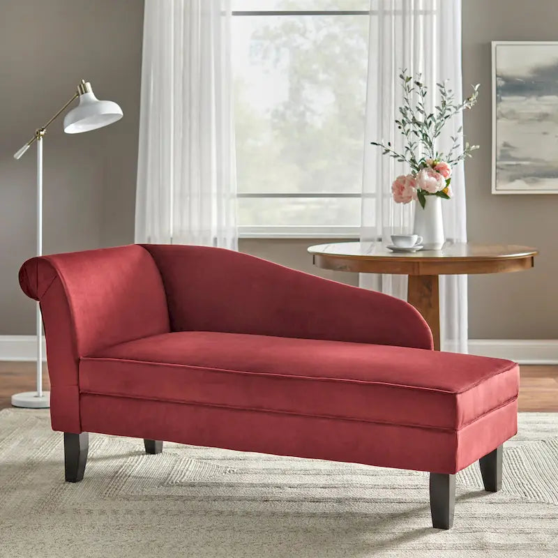 Chaise longue avec compartiment de rangement