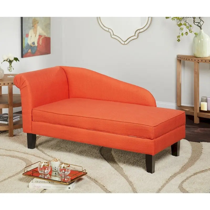 Chaise longue avec compartiment de rangement