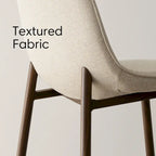 Chaises de salle à manger modernes à dossier plein (lot de 4)