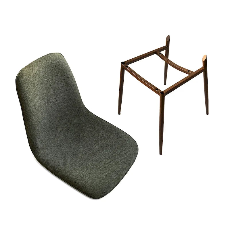 Chaises de salle à manger modernes à dossier plein (lot de 4)