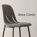 Chaises de salle à manger modernes à dossier plein (lot de 4)