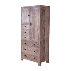 Armoire autoportante en bois massif - N/A