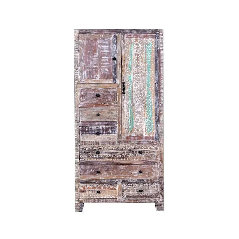 Armoire autoportante en bois massif - N/A