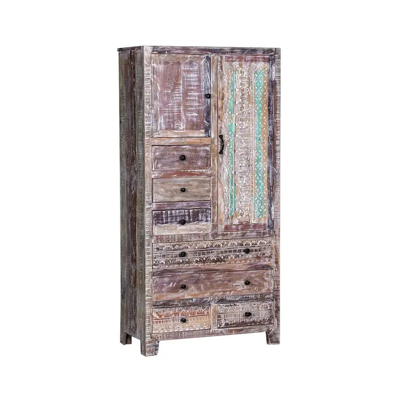 Armoire autoportante en bois massif - N/A