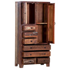 Armoire autoportante en bois massif - N/A