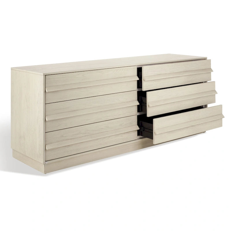Commode en bois 6 tiroirs Couture Milada