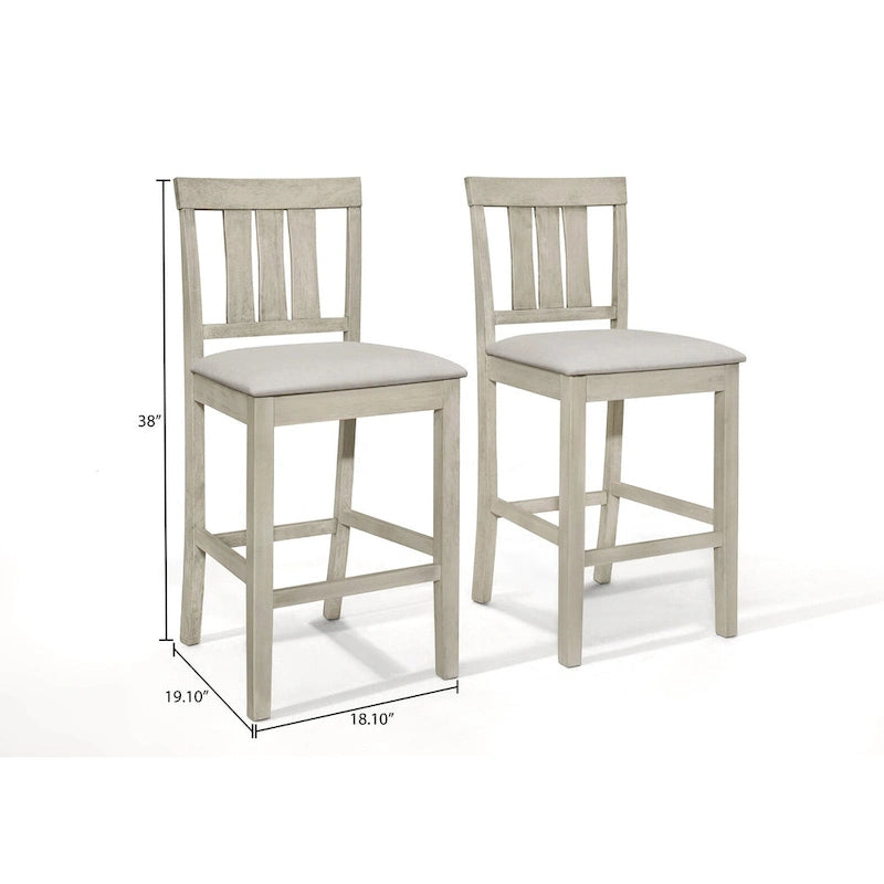 Ensemble de salle à manger 5 pièces à hauteur de comptoir, lignes épurées