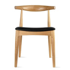 Chaise de salle à manger en bois foncé noyer avec coussin en cuir PU ou tissu beige, chaise d'appoint de bureau pour salon, chambre à coucher, cuisine