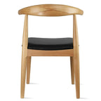 Chaise de salle à manger en bois foncé noyer avec coussin en cuir PU ou tissu beige, chaise d'appoint de bureau pour salon, chambre à coucher, cuisine