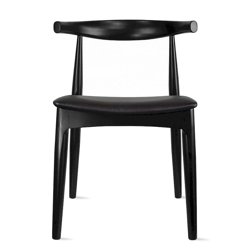 Chaise de salle à manger en bois foncé noyer avec coussin en cuir PU ou tissu beige, chaise d'appoint de bureau pour salon, chambre à coucher, cuisine