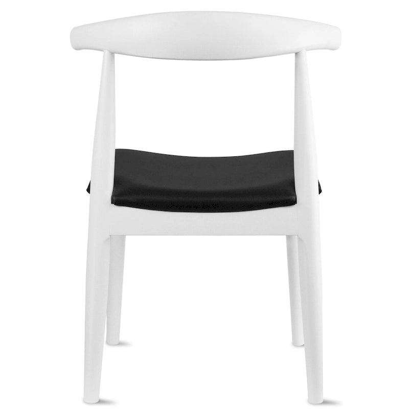 Chaise de salle à manger en bois foncé noyer avec coussin en cuir PU ou tissu beige, chaise d'appoint de bureau pour salon, chambre à coucher, cuisine