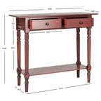 Console de 2 tiroirs Arvilla Grey - 37,8 x 13 x 31,9 - 38Lx13Px32H