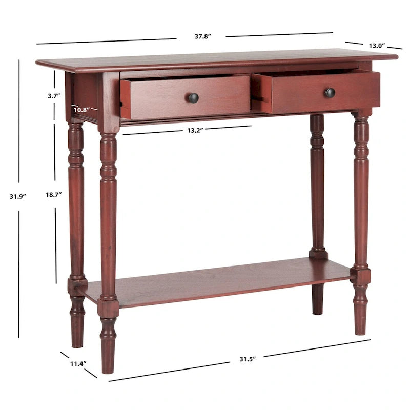 Console de 2 tiroirs Arvilla Grey - 37,8 x 13 x 31,9 - 38Lx13Px32H