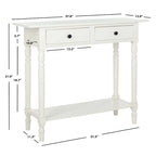 Console de 2 tiroirs Arvilla Grey - 37,8 x 13 x 31,9 - 38Lx13Px32H