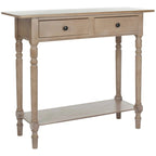 Console de 2 tiroirs Arvilla Grey - 37,8 x 13 x 31,9 - 38Lx13Px32H