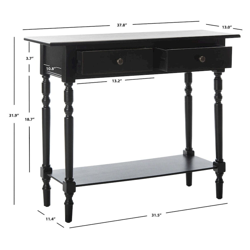 Console de 2 tiroirs Arvilla Grey - 37,8 x 13 x 31,9 - 38Lx13Px32H