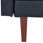 Canapé-lit convertible inclinable en tissu moderne réversible pliant lit de jour pour invités avec 2 oreillers
