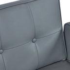 Canapé-lit convertible inclinable en tissu moderne réversible pliant lit de jour pour invités avec 2 oreillers