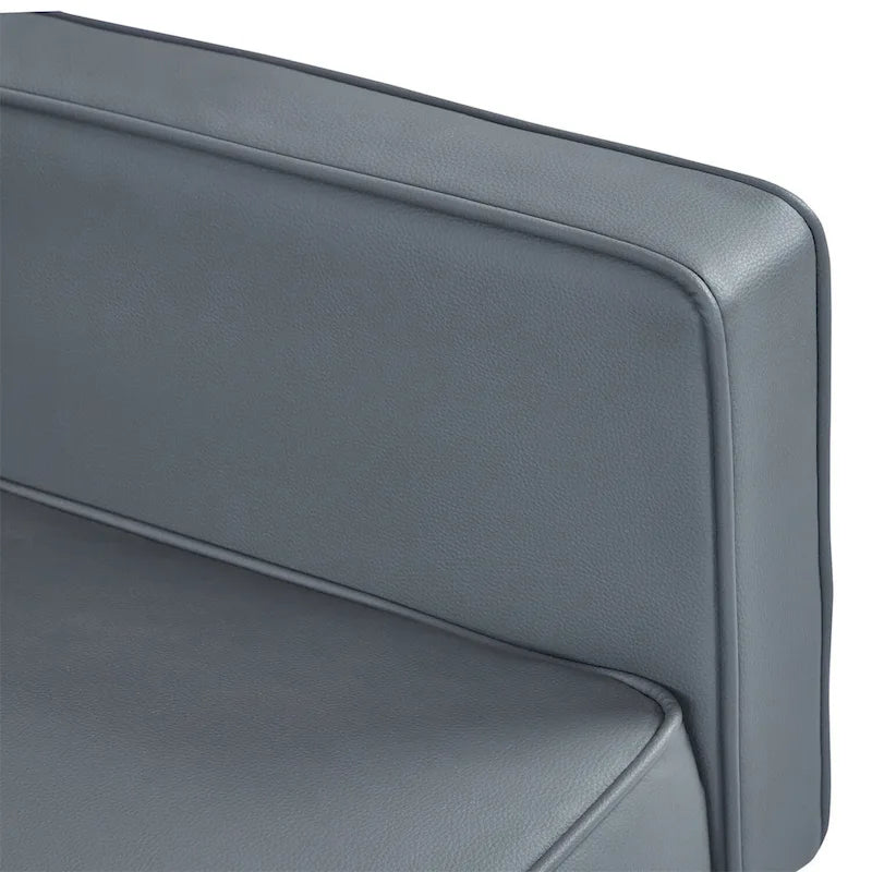 Canapé-lit convertible inclinable en tissu moderne réversible pliant lit de jour pour invités avec 2 oreillers